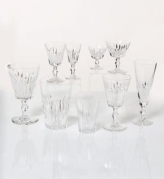 Fritz Kallenberg, glasservis, 108 delar, "Pyramid", Kosta Boda, Sverige, 1900-tal.