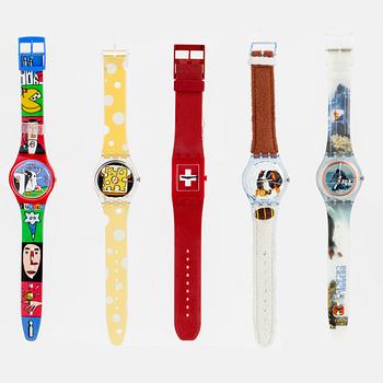 SWATCH, Swiss Set, 5 pcs. wristwatches, 33,9 mm,