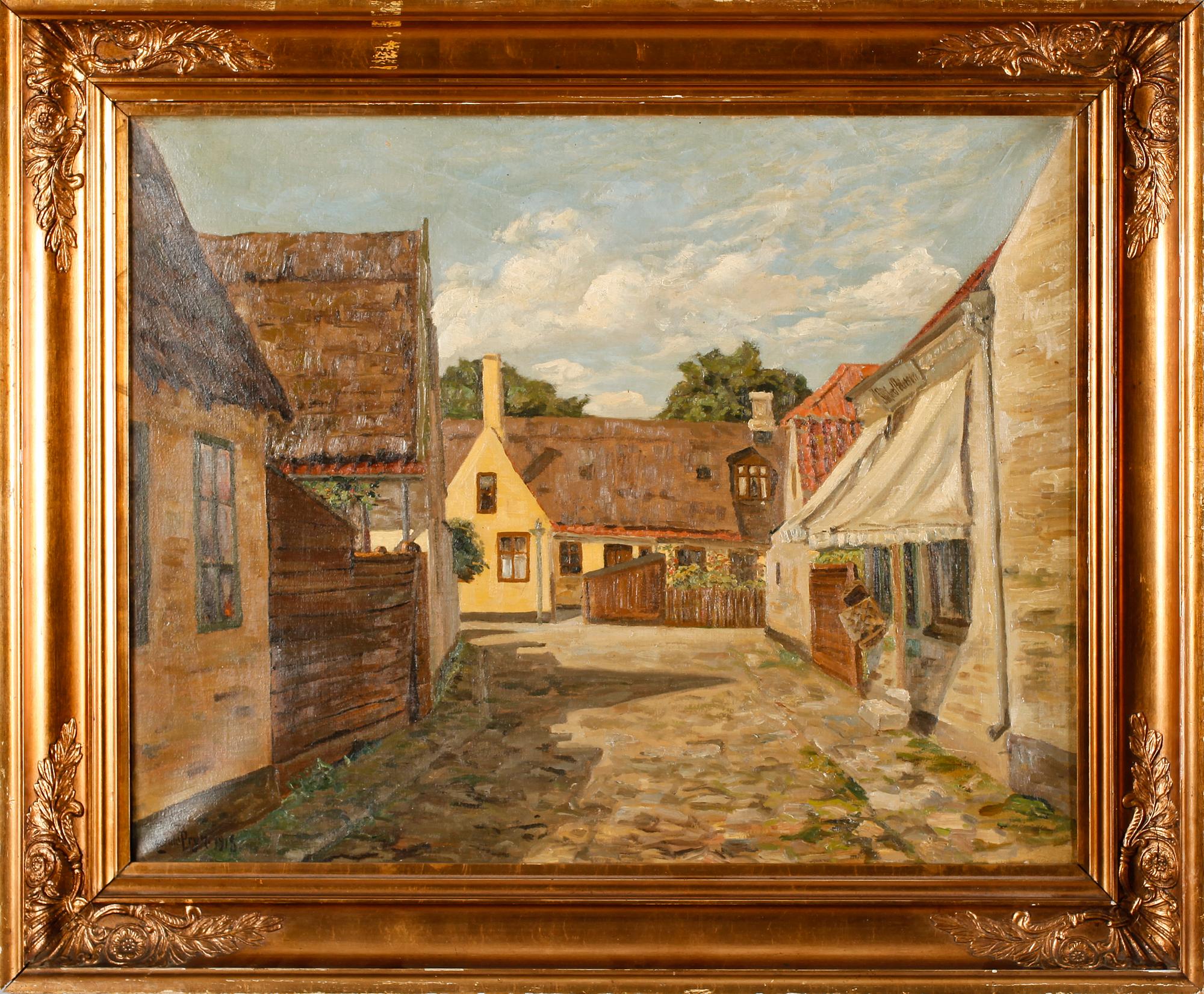 HARALD PRYN, olja på duk, signerad 1918.
