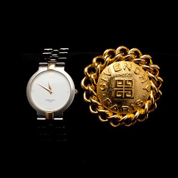 ARMBANDSUR samt BROSCH, Givenchy.