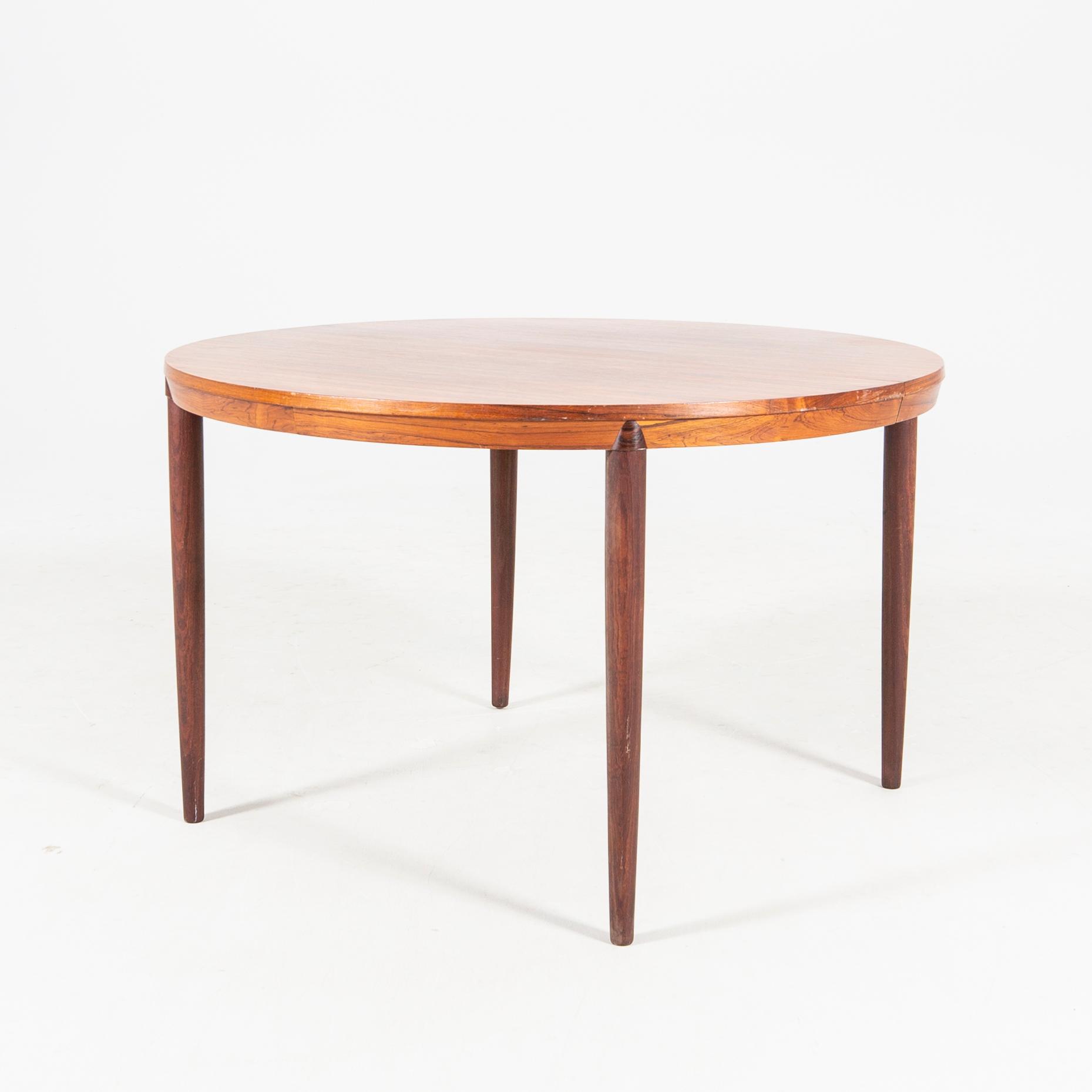 A Severin Hansen jacaranda dining table 1960s Denmark.