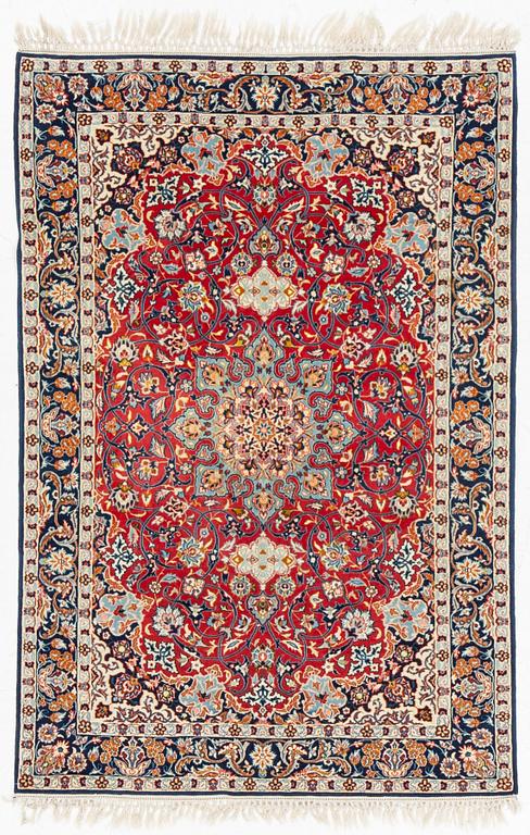 Matta, silke Ghom sannolikt, ca. 153 x 104 cm.