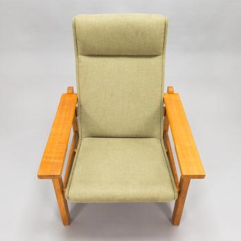 Hans J Wegner, a mid- 20th century 'GE-163A', armchair for  Getama, Gedsted, Denmark.