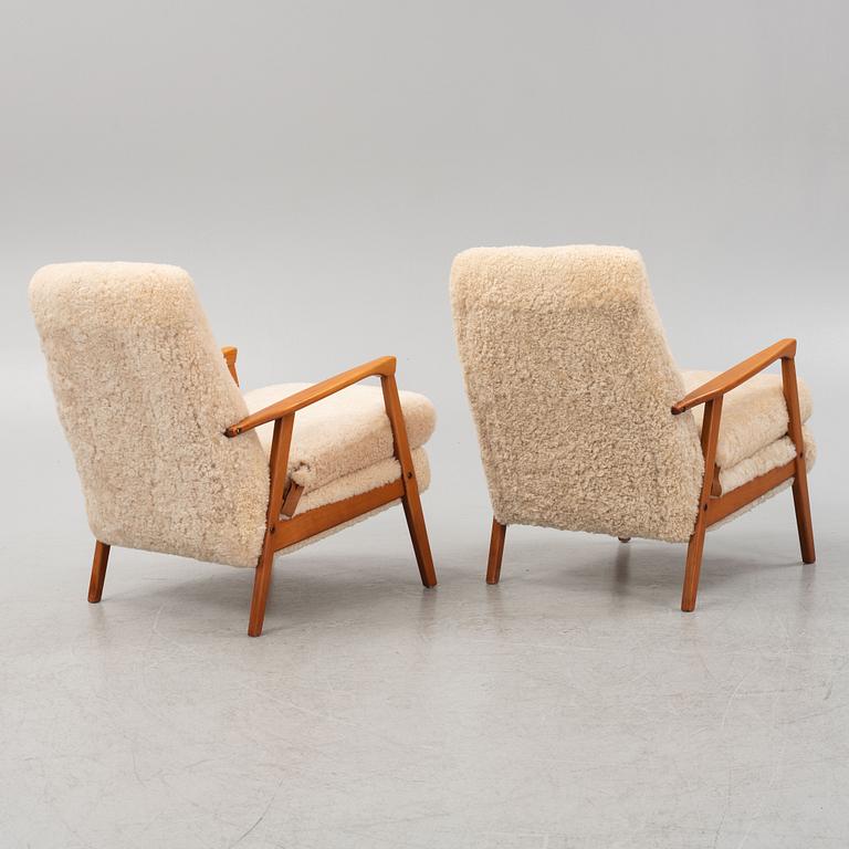 Fåtöljer, ett par, 1960/70-tal.