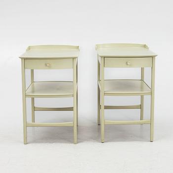 Carl Malmsten, a pair of bedside tables, "Birgitta", Bodafors, second half of the 20th century.