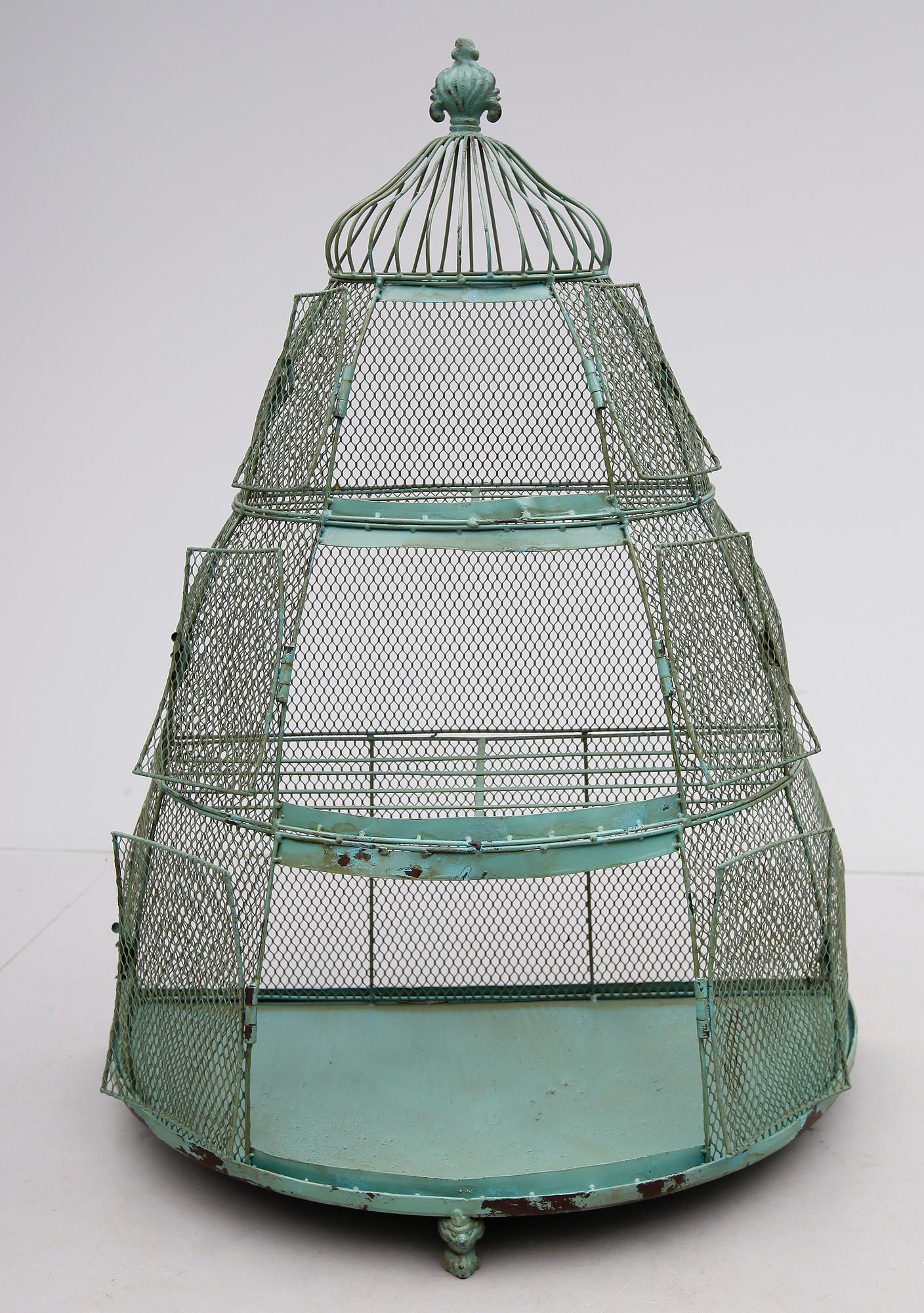 FÅGELBUR, metall, 1900-/2000-tal.