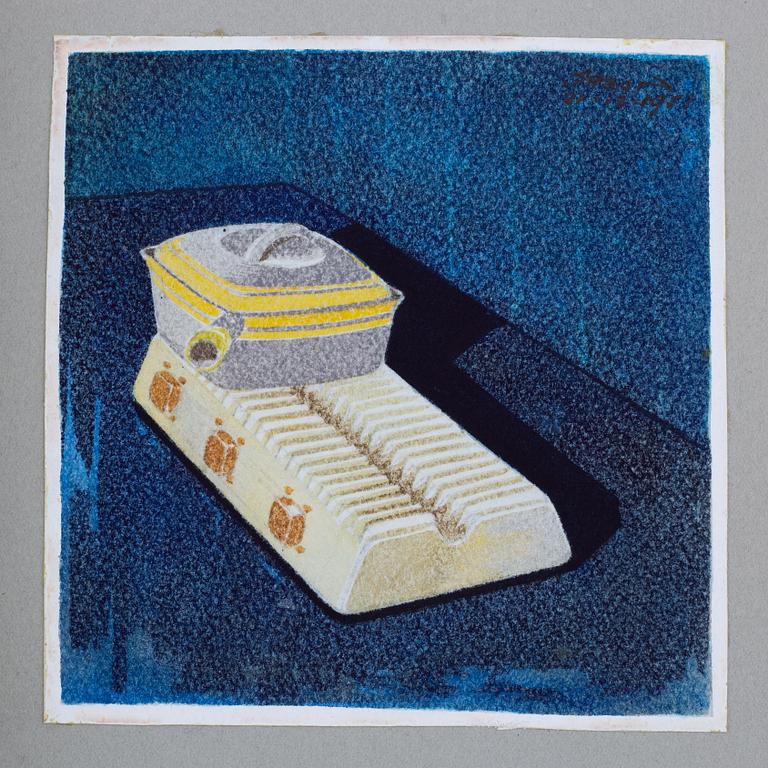 Sixten Sason, watercolours, 9, signed and dated -51.