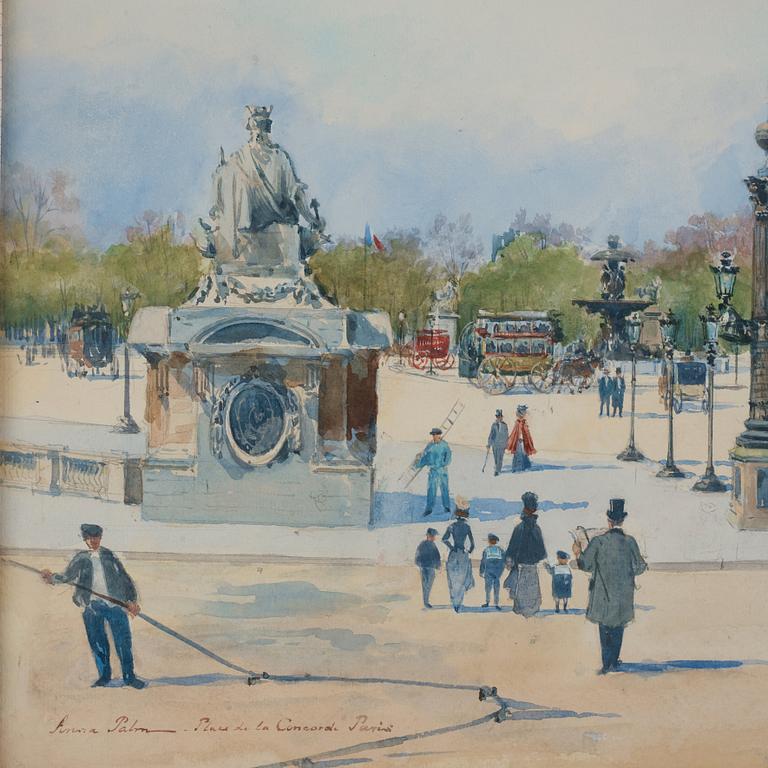 Anna Palm de Rosa, "Place de la Concorde, Paris".