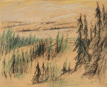 717. Carl Fredrik Hill, Forest landscape.