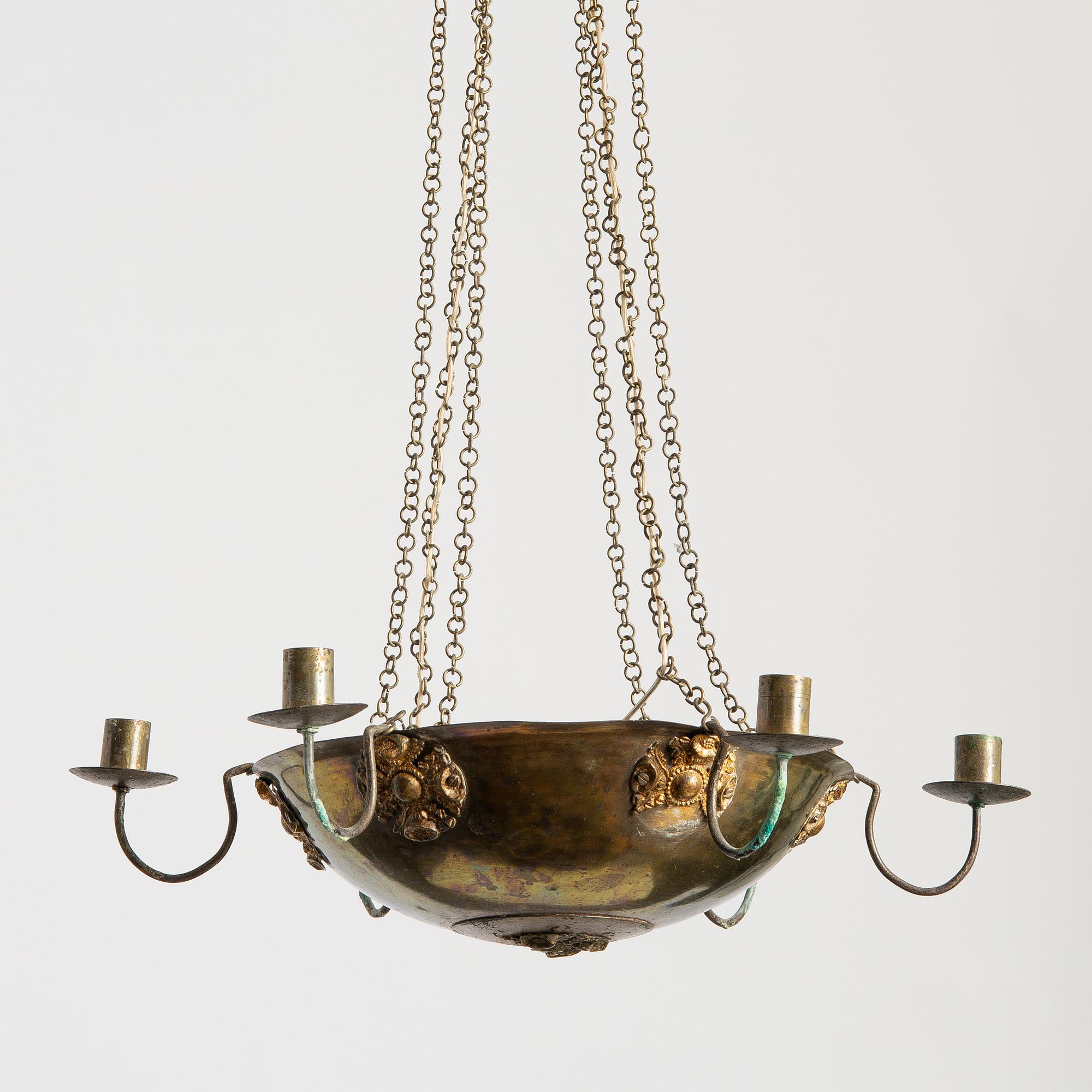 An Empire chandelier, first half of the 19th century.