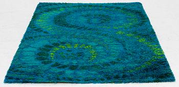 Marjatta Metsovaara, ryamatta, "Rinkula", Wittrup Rya Botnia, Danmark, ca 200 x 140 cm.