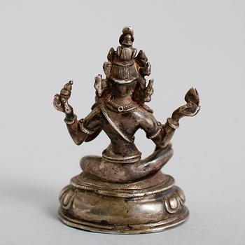 FIGUR, silver, sinotibetansk, 1800-tal.