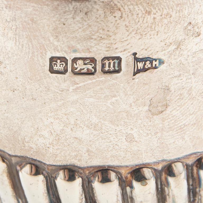 Teservis 3 dlr silver Walker & Hall Sheffield  1904.