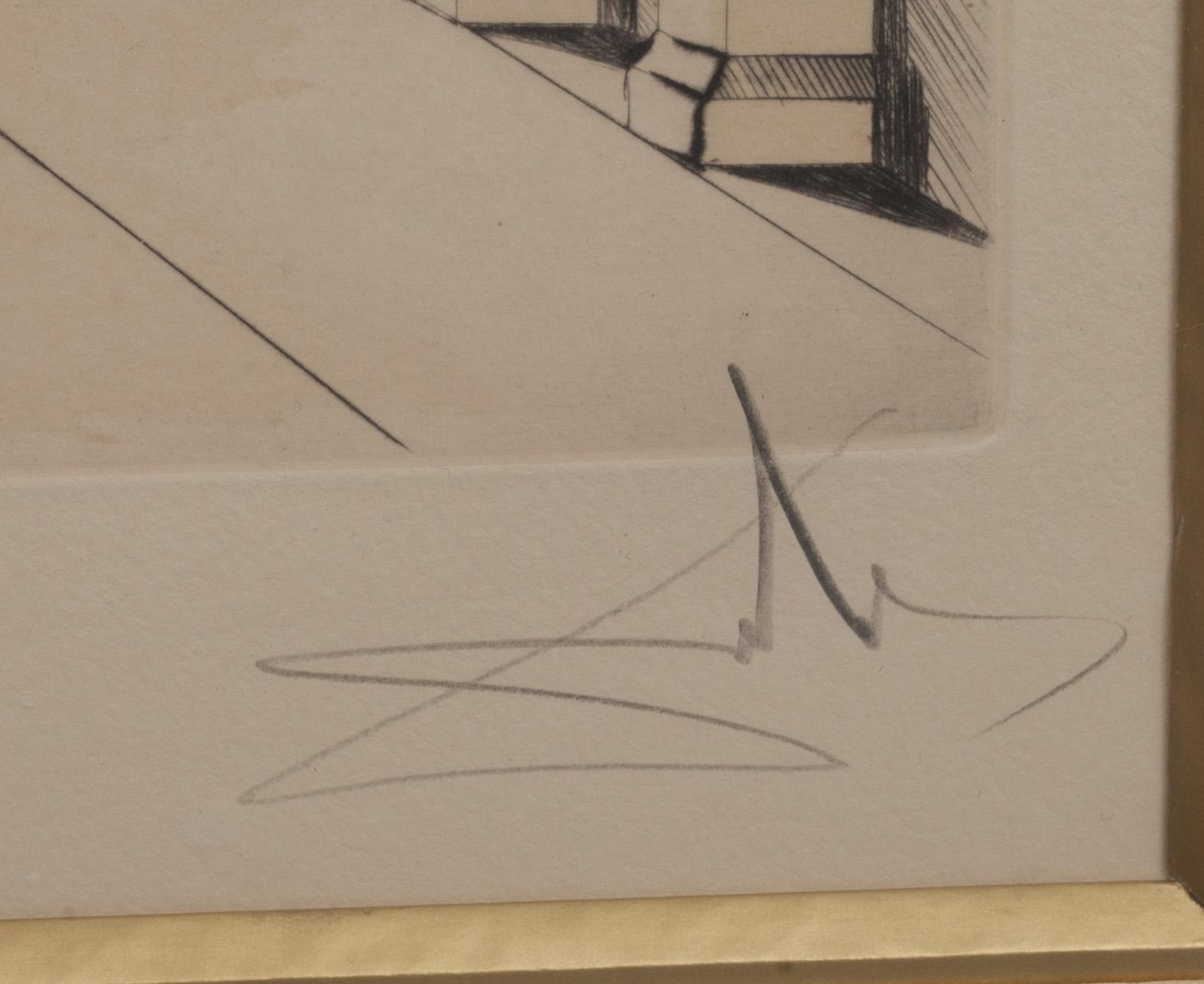 SALVADOR DALÍ, färgetsning, 1976, signerad och numrerad 257/450.