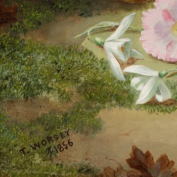 THOMAS WORSEY, olja på duk, sign och dat 1856.