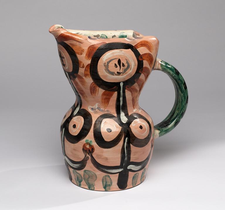 A Pablo Picasso faience jug, 'Femmes Fleurs'´, Madoura, Vallauris, France 1948.