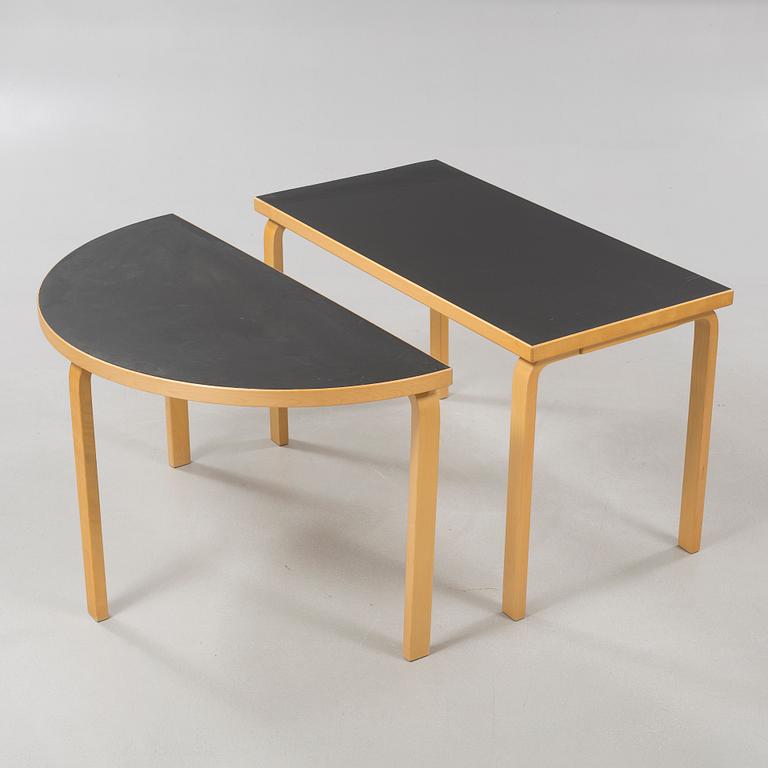 Two ALVAR AALTO tables for Artek, second half of the 20th century.