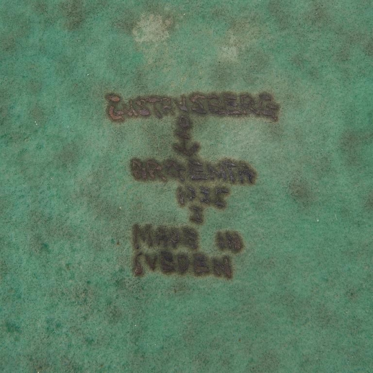 A stoneware dish of the Argenta-series for Gustavsberg, Sweden.