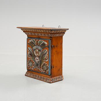 VÄGGSKÅP, allmoge, bär datering 1809.