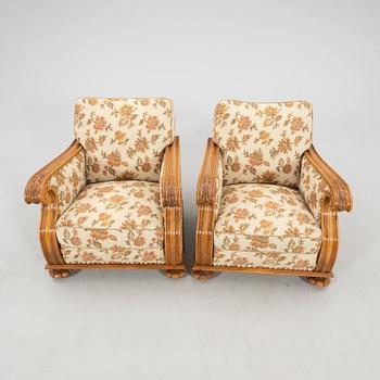 Chairs, a pair of Art Deco from the first half of the 20th century.