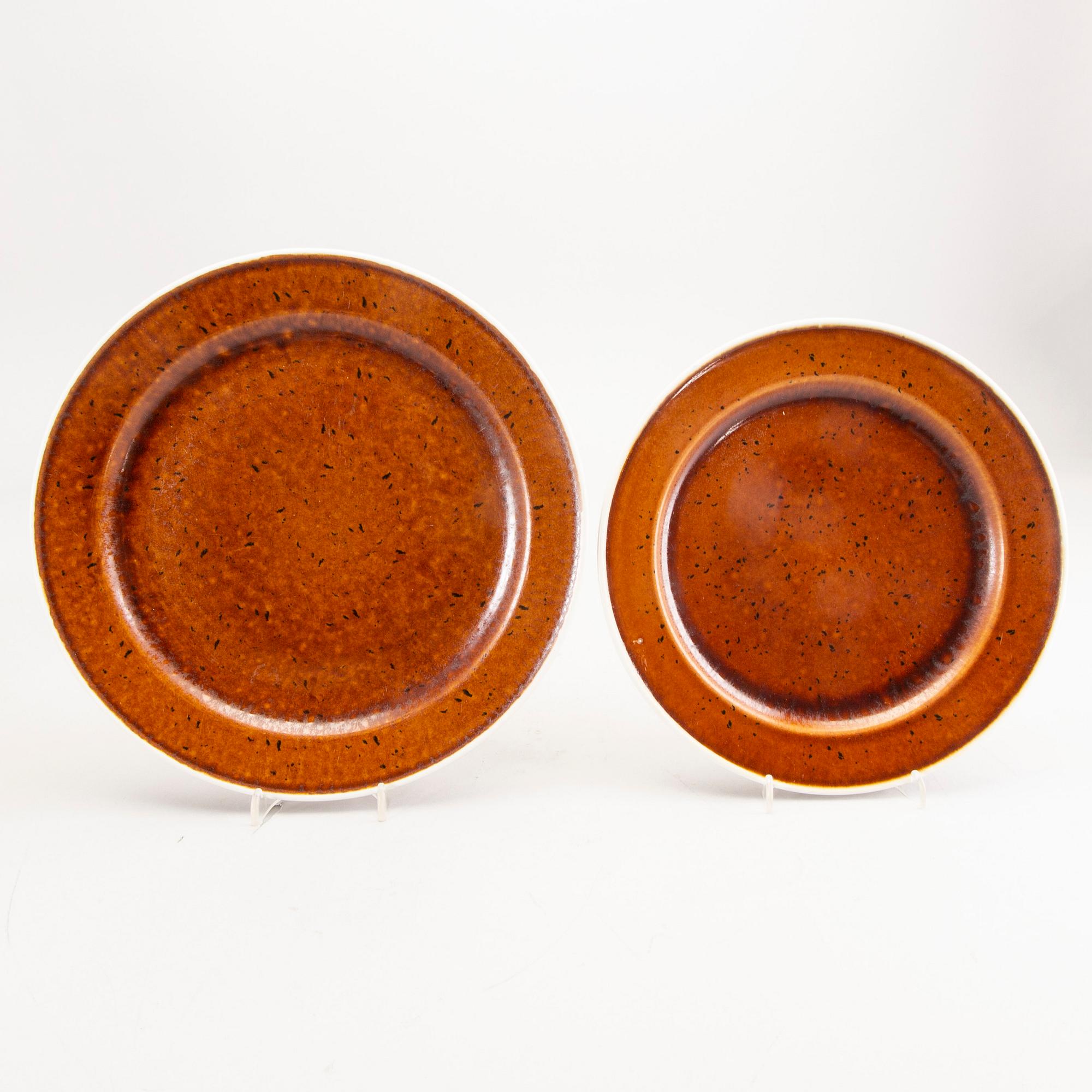 Stig Lindberg, tableware, 54 parts, ovenproof goods, "Coq", Gustavsberg.