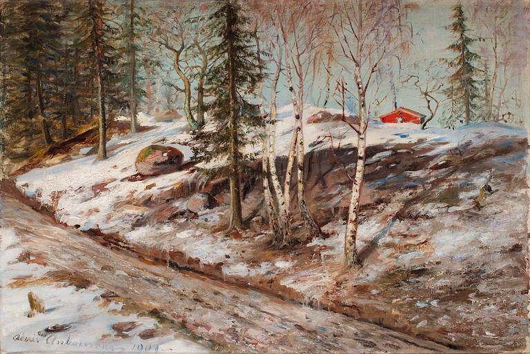 Alexis Ankarcrona, Landscape in early spring.