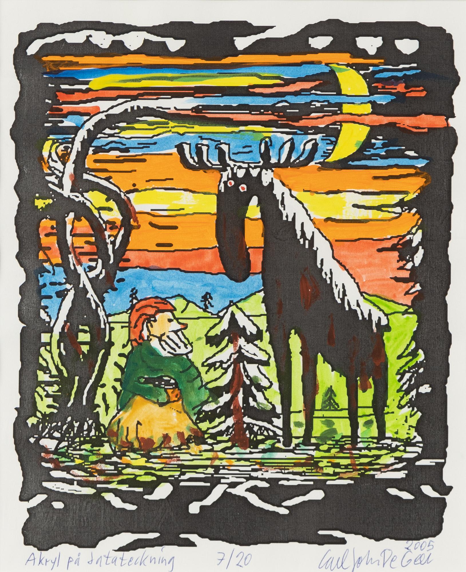 Carl Johan De Geer, "Tomten och Älgen".