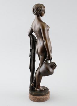 UNIDENTIFIED ARTIST, sculpture, bronze, marked "AKT.GES. H. Gladenbeck u. Sohn", around year 1900.
