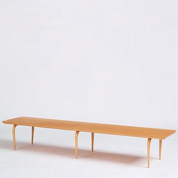 Bruno Mathsson, a beech bench, Firma Karl Mathsson, Värnamo Sweden 1974.