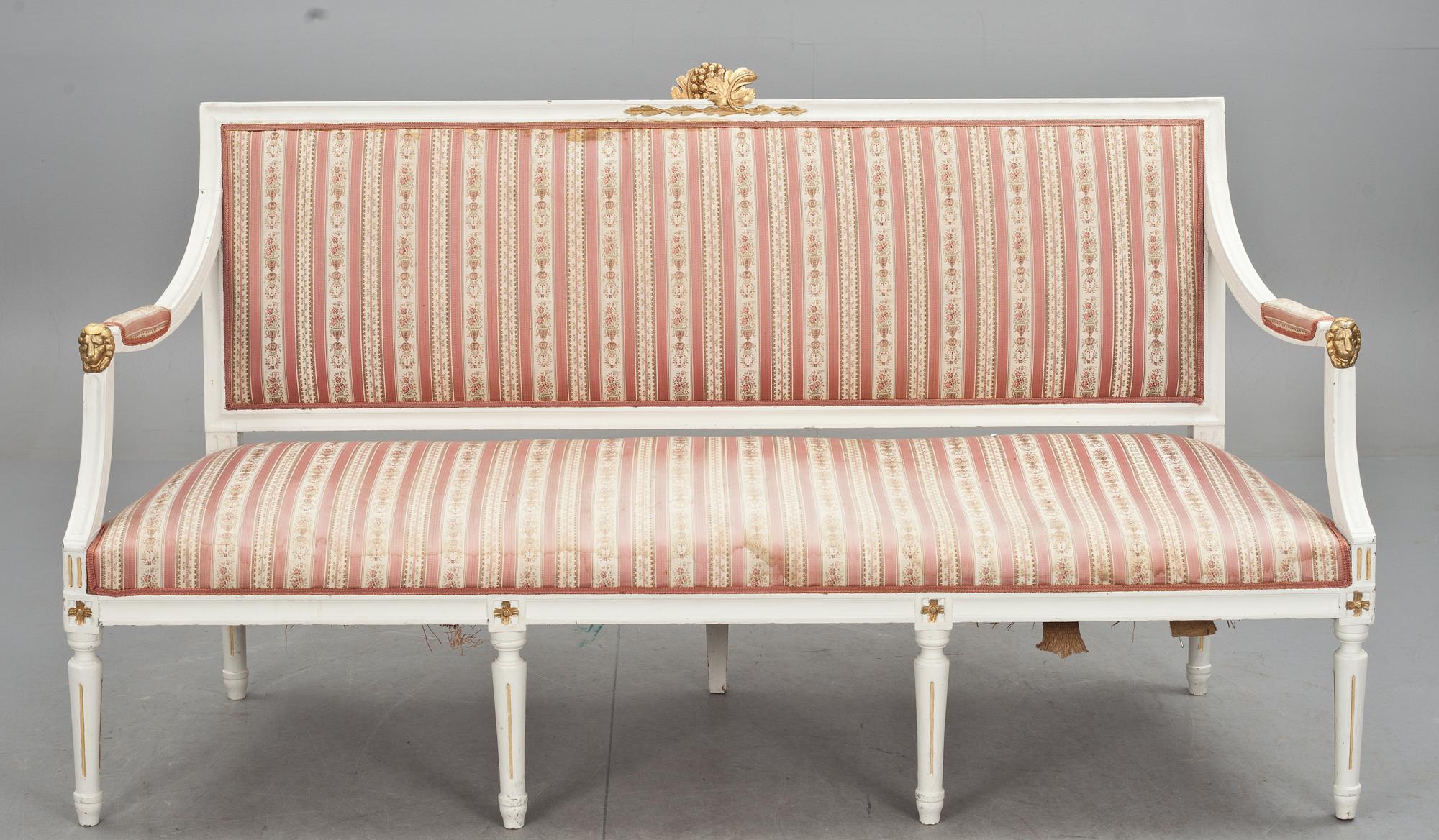 SOFFA, gustaviansk, 1800-talets första hälft.