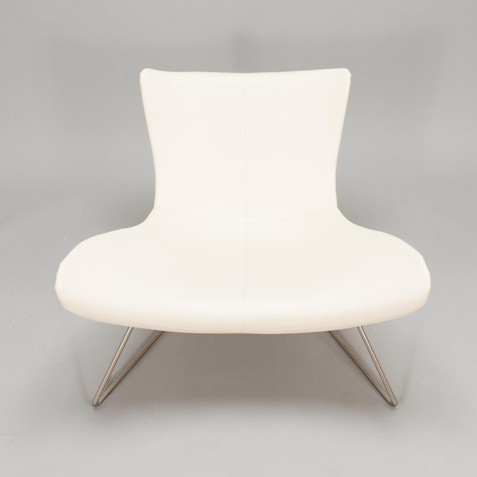Henrik Pedersen, a leather covered 'Imola' lounge chair for BoConcept.
