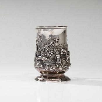 STOP, silver, 1800-talets början, oidentifierad stämpel. Vikt 338 g.