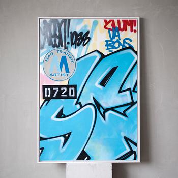 "SEEN ", spray on canvas, signed and dated 2007.