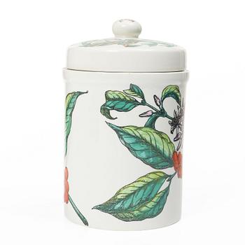 Piero Fornasetti, a lidded jar, Fornasetti, Milan, Italy.