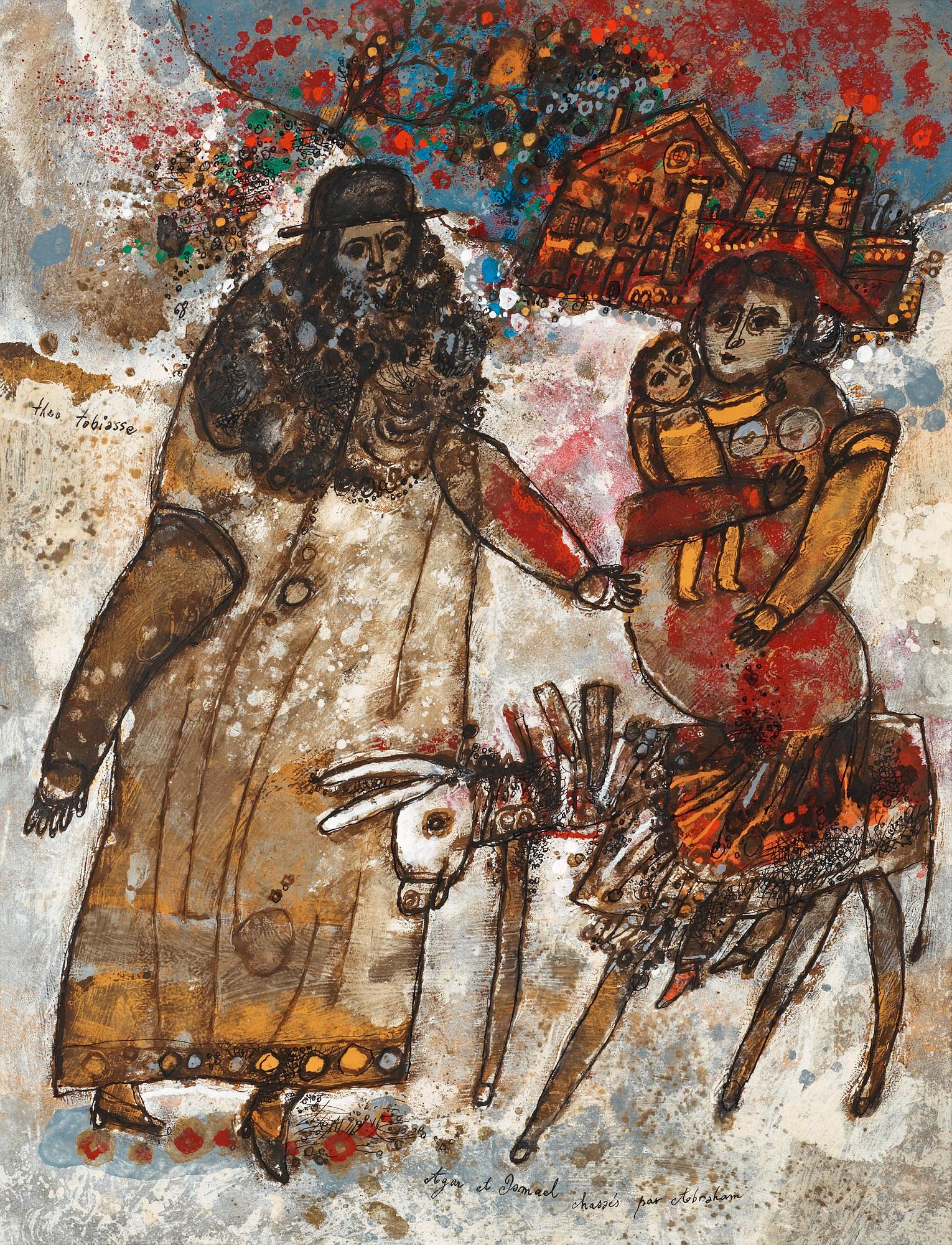 Theo Tobiasse, "Agon et Ismael chassés par Abraham".