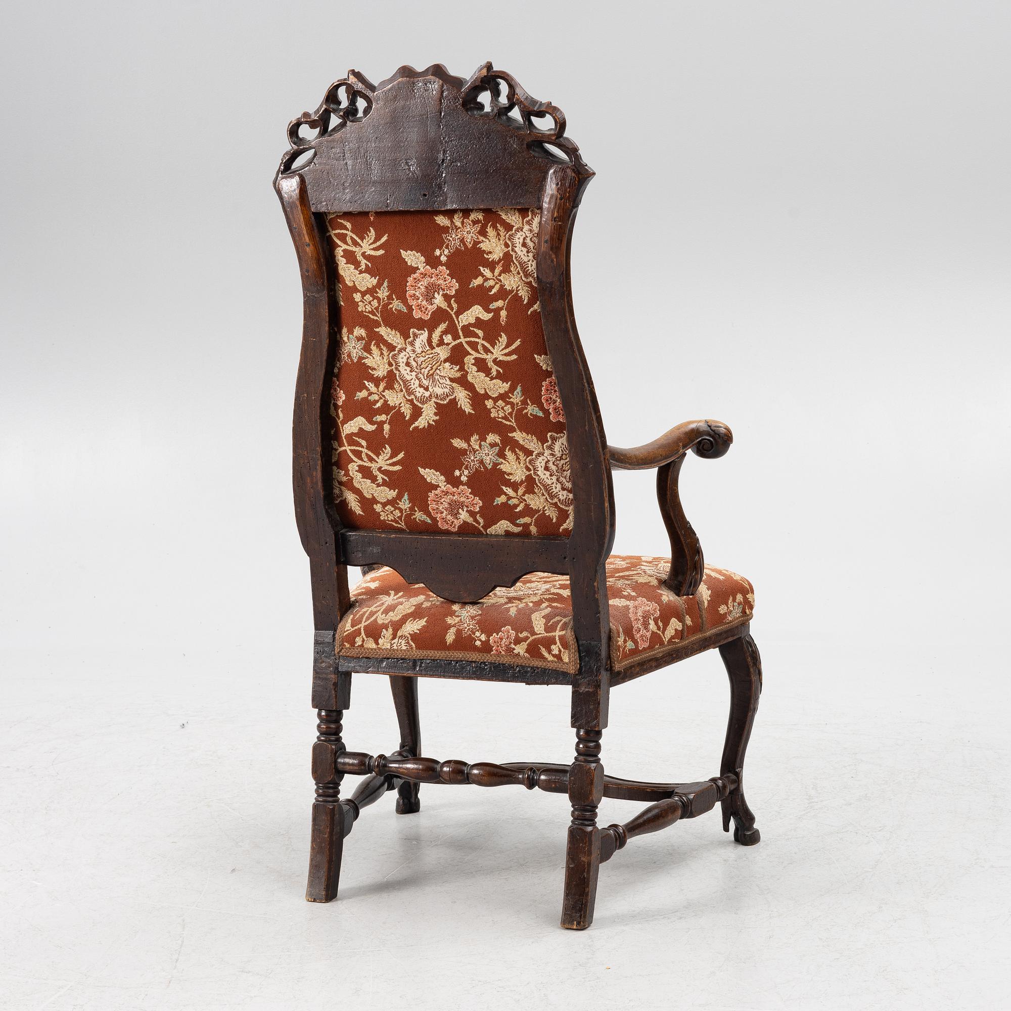 Armchair, Rococo, mid-18th century.