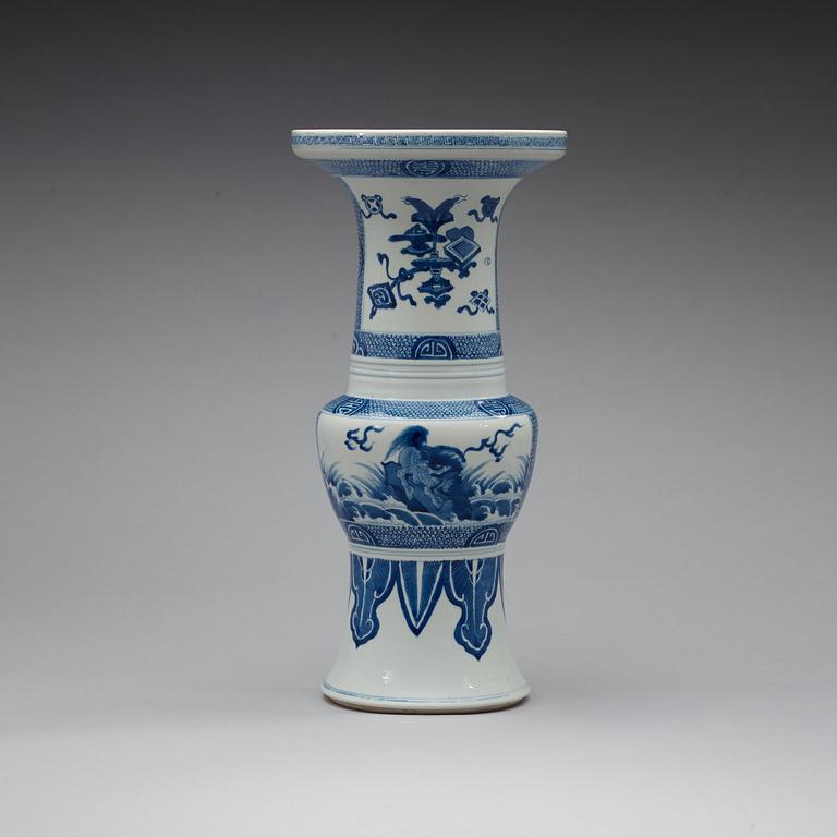 URNA, porslin, Qingdynastin, Kangxi (1662-1722).