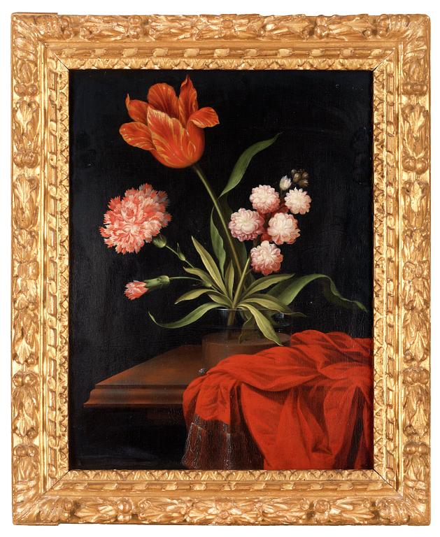 Johan Johnsen, Blomsterstilleben i glasvas.