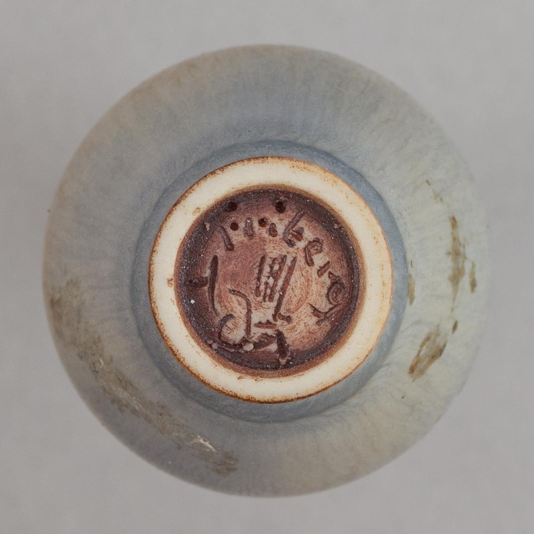 Berndt Friberg, a set of five stoneware miniature vases, Gustavsbergs studio, 1950's.