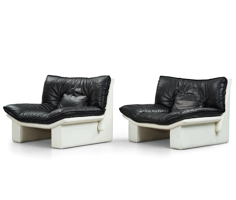 Nicoletti Salotti, a pair of "Ambassador", easy chairs, Italy 1970-80's.