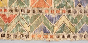 Märta Måås-Fjetterström, a drape, "Rågen", flat weave, ca 224,5-227 x 108-110 cm, signed MMF.