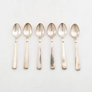 Jacob Ängman, Skedar 15 st "Rosenholm" silver GAB Stockholm 1967.