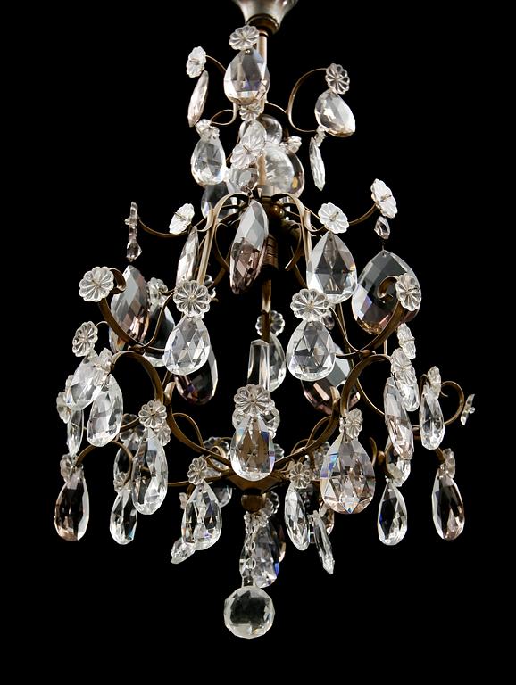 LJUSKRONA, barockstil, 1900-talets första hälft. Höjd 90 cm.