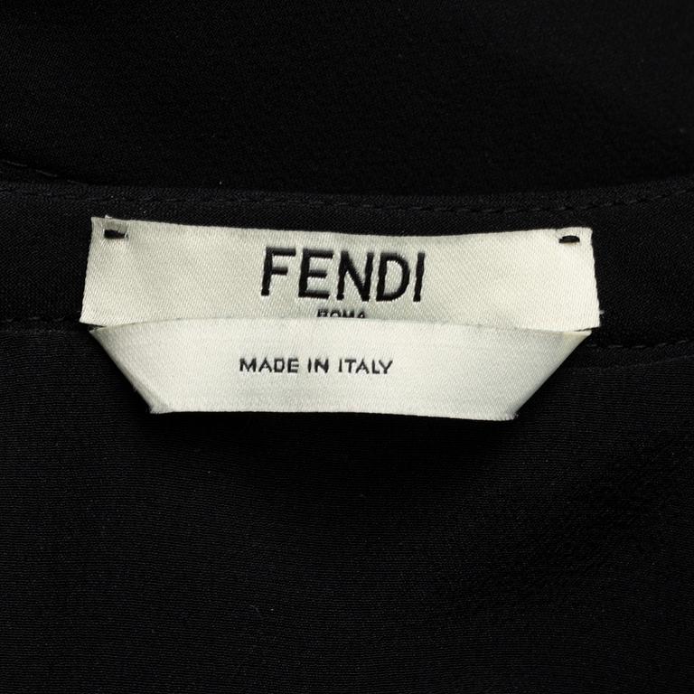 Fendi, a silk dress, Italian size 42.