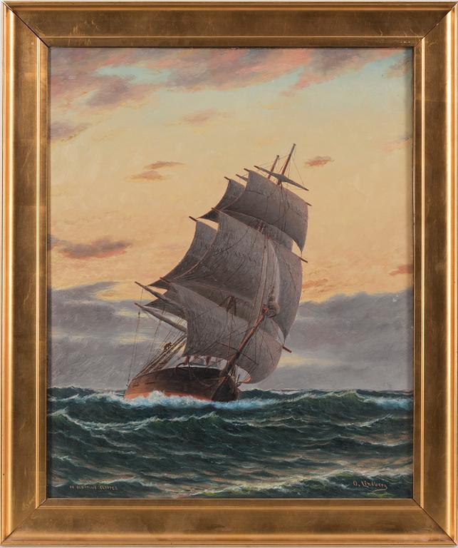 OTTO LINDBERG, oil on canvas, signed.