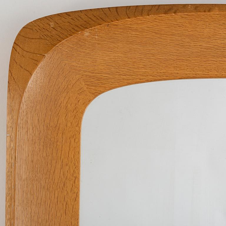 A 1962 oak mirror, AB Glas & Trä, Hovmantorp.