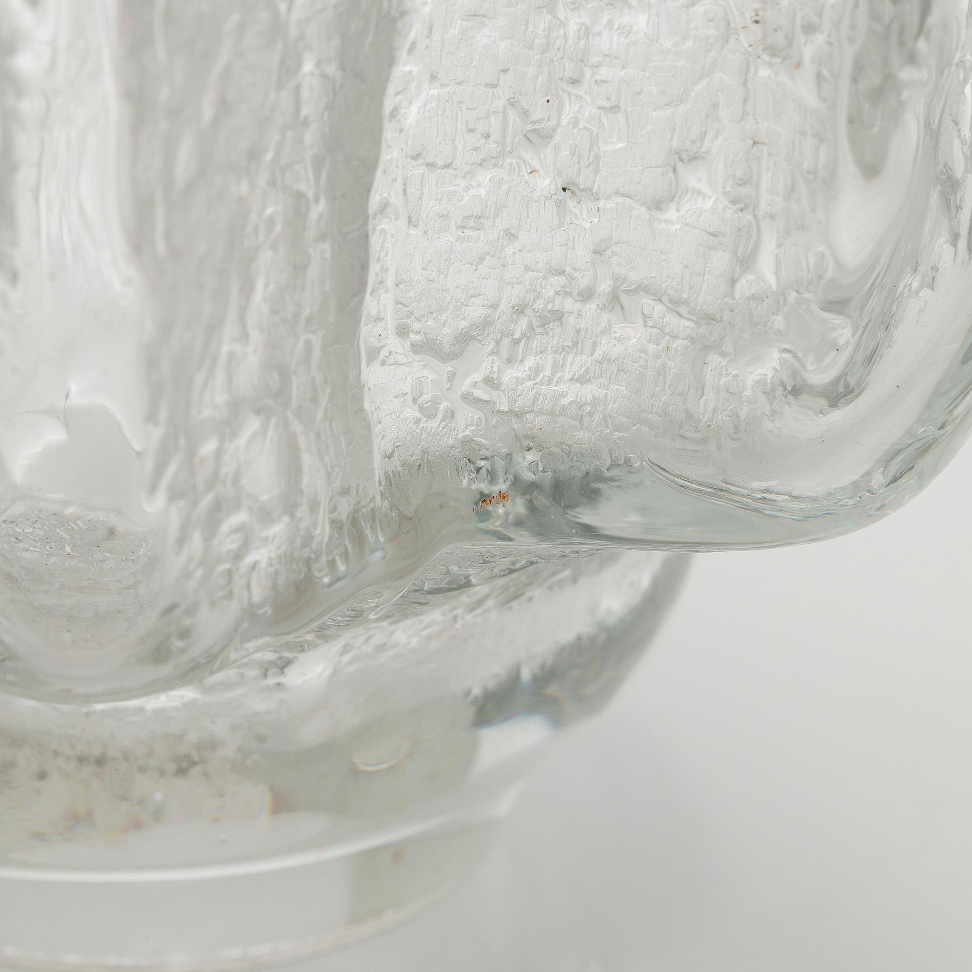 Timo Sarpaneva, veistos "Varjot" Finlandia sarjasta, signeerattu Timo Sarpaneva, Iittala 1964.