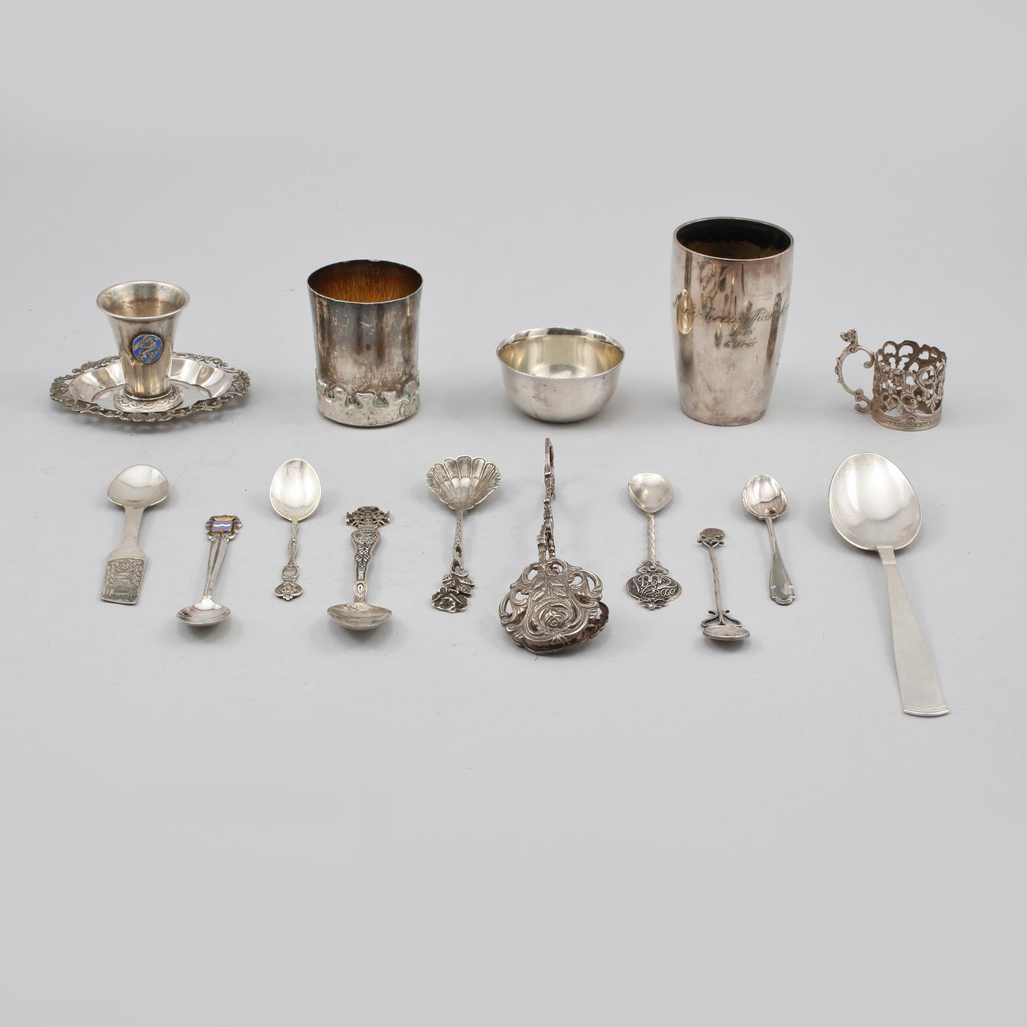 PARTI SILVER, 24 delar, 1900-tal, vikt 600 gram .
