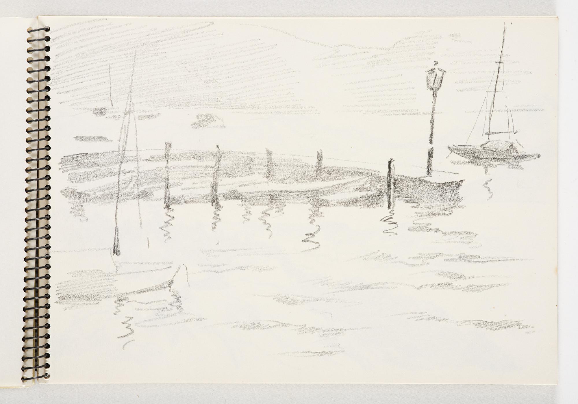 Lotte Laserstein, 4 skissböcker med blyertsteckningar.