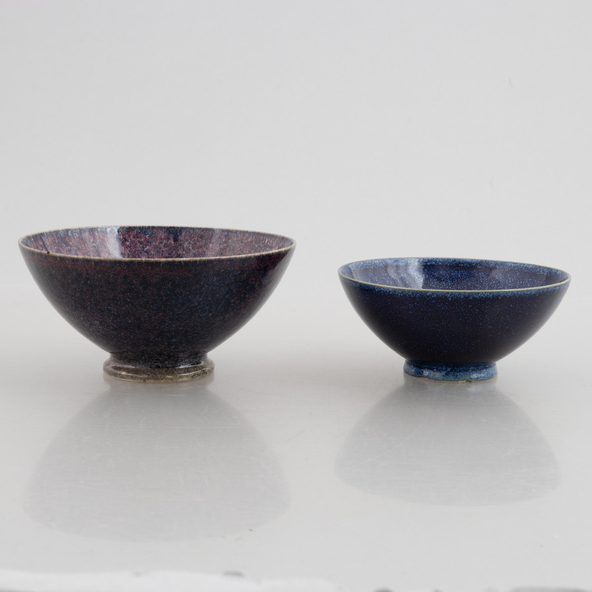 Sven Wejsfelt, bowls, 2 pcs, Gustavsberg.